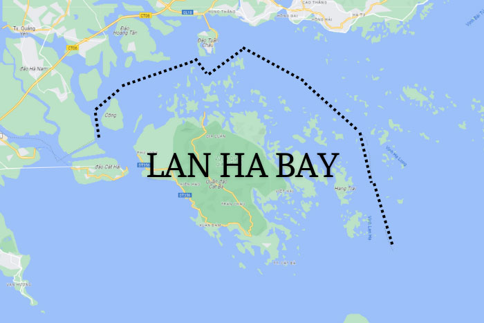 Map of Lan Ha Bay